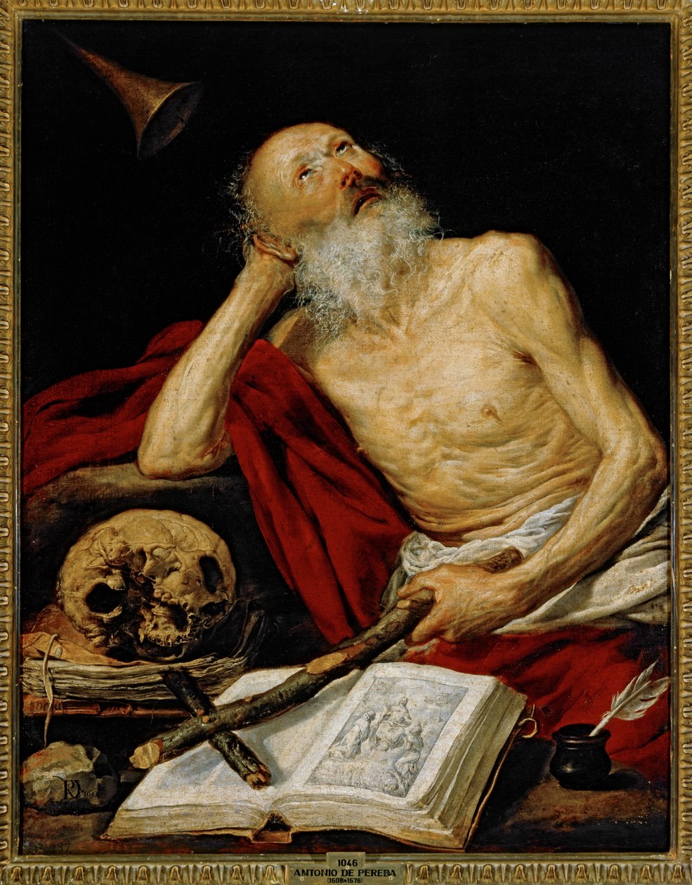 Saint Jerome ... (målning på duk) av Antonio de Pereda