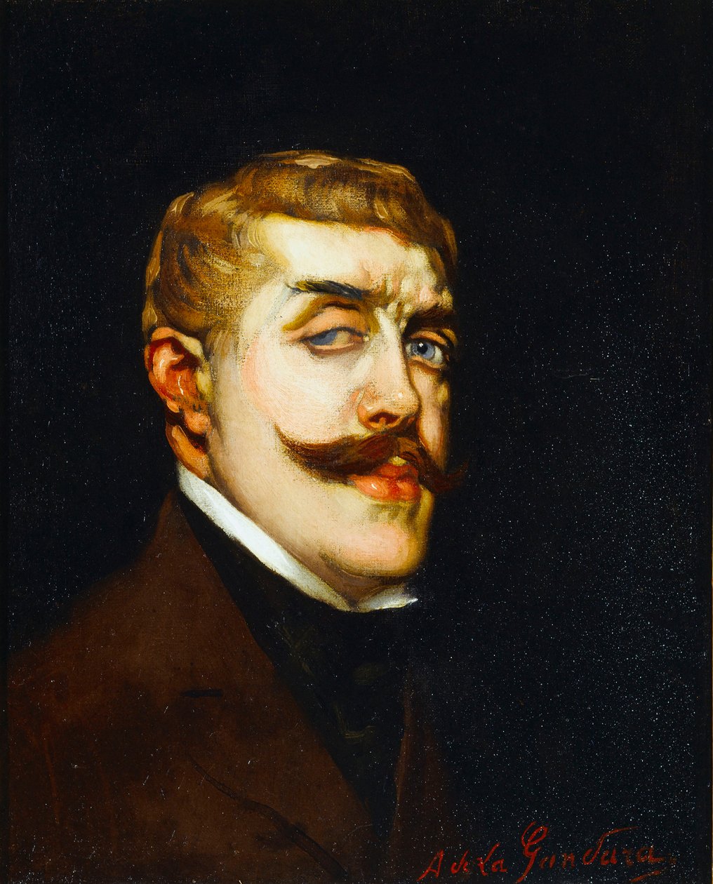 Porträtt av poeten Jean Lorrain 1855-1906, ca. 1900 av Antonio de la Gandara