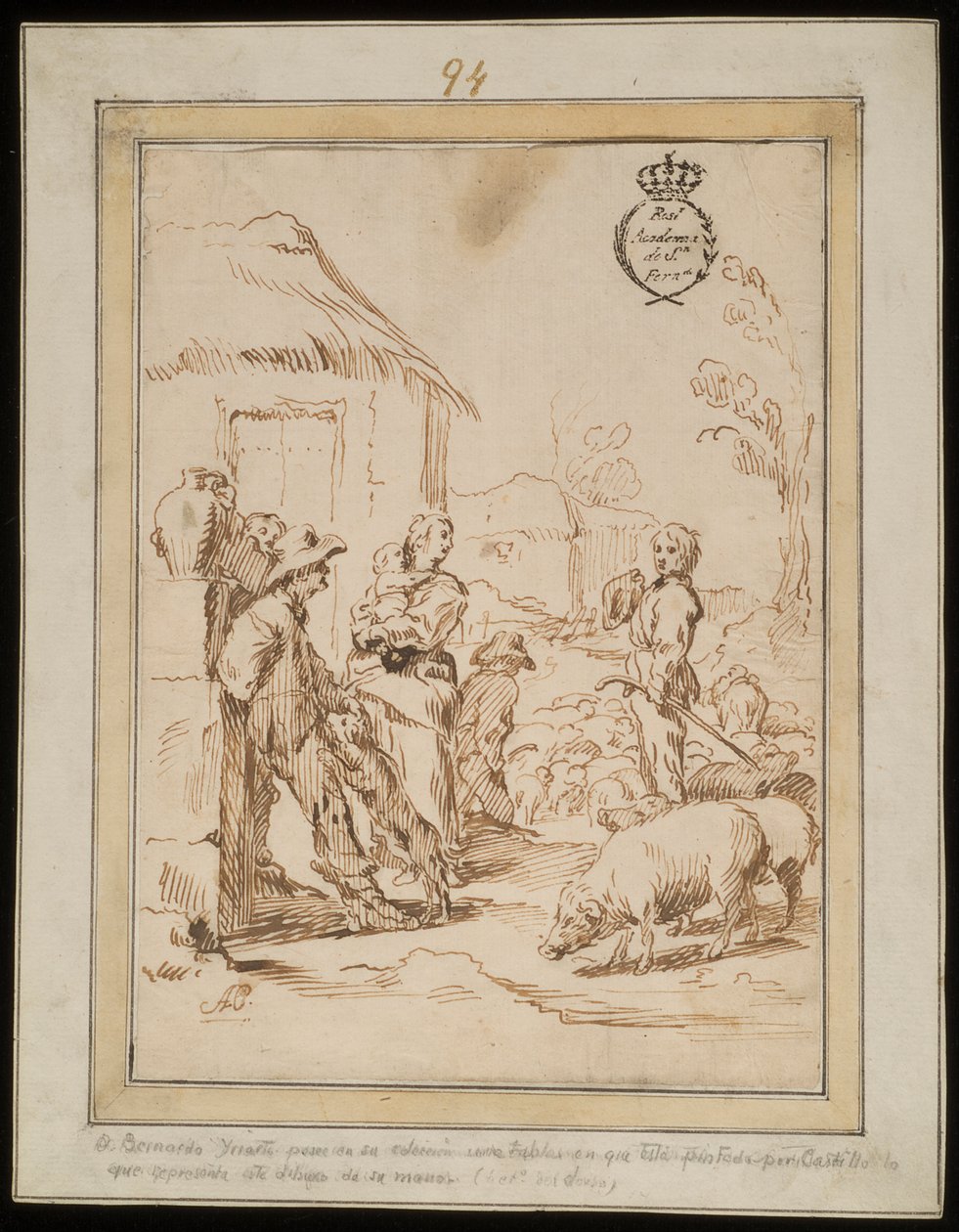 Scenen med herden av Antonio del Castillo y Saavedra
