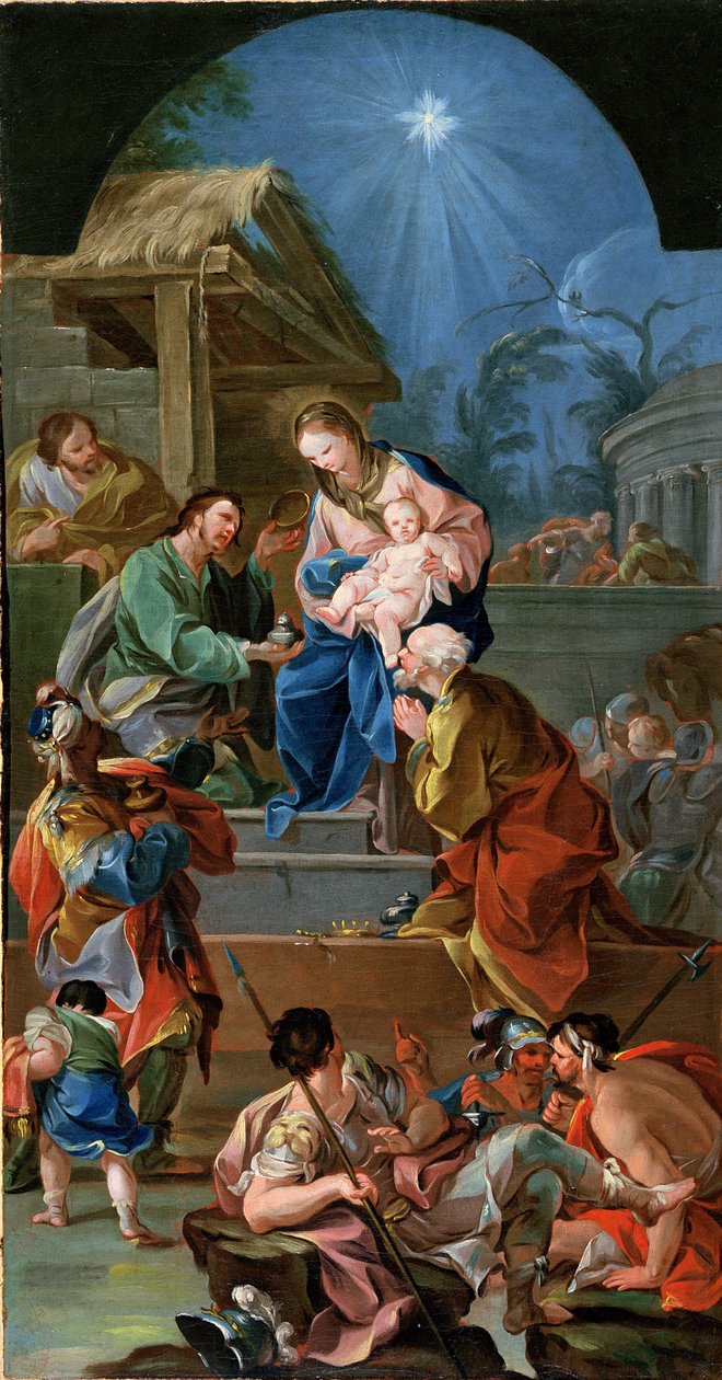 Tillbedjan av Magi, mitten av 1700-talet (se 200955) av Antonio the Elder Gonzalez Velazquez
