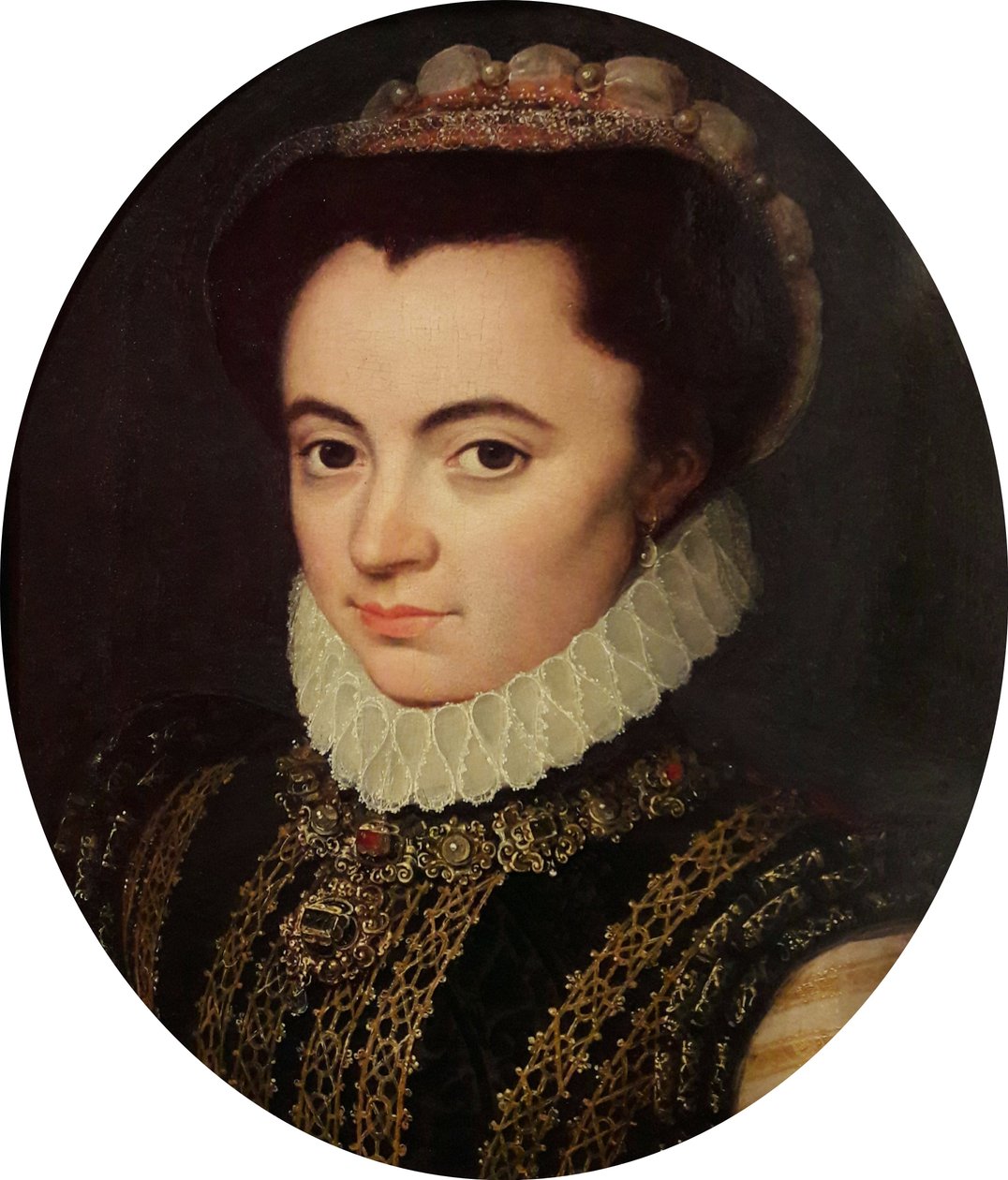 Porträtt av Maria av Portugal, hertiginna av Parma (1538-1577) av Antonis Mor