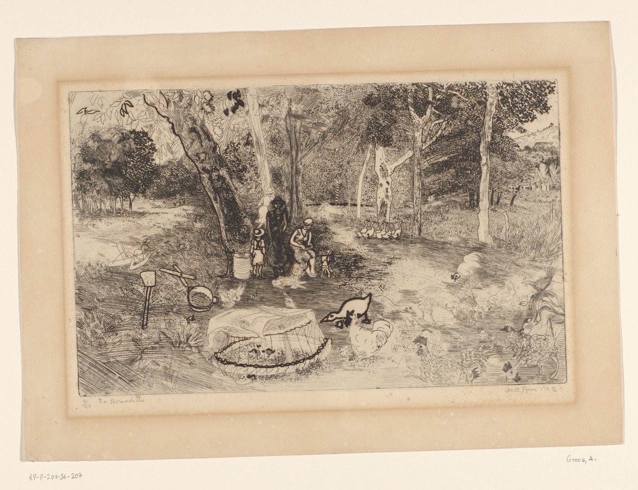 La Bourdelle (originaltitel på objekt) av Antony Groos (signed by artist)