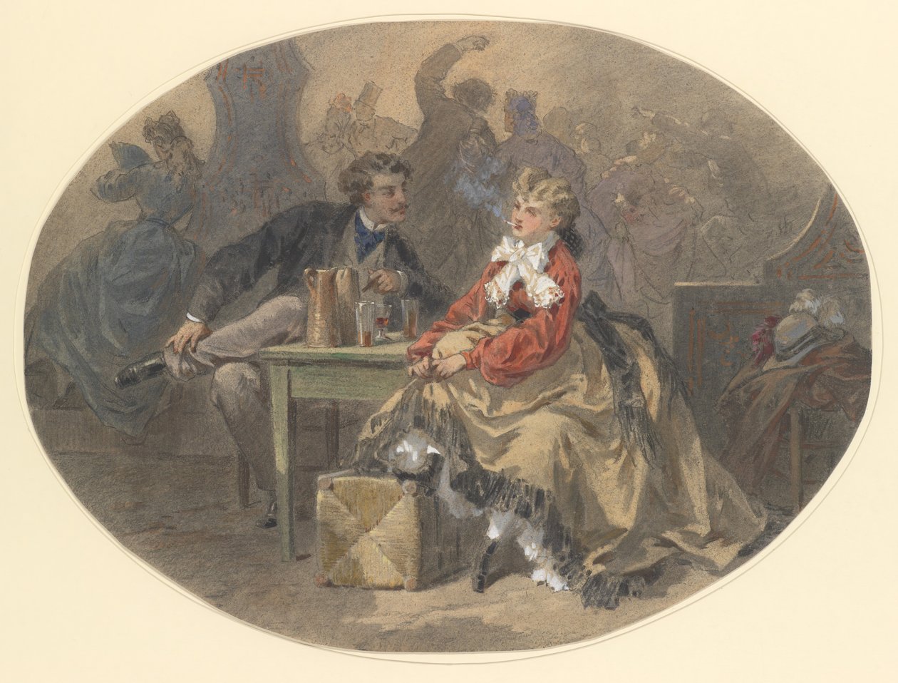 En man för skratt, n.d.. av Antony Paul Emile Morlon