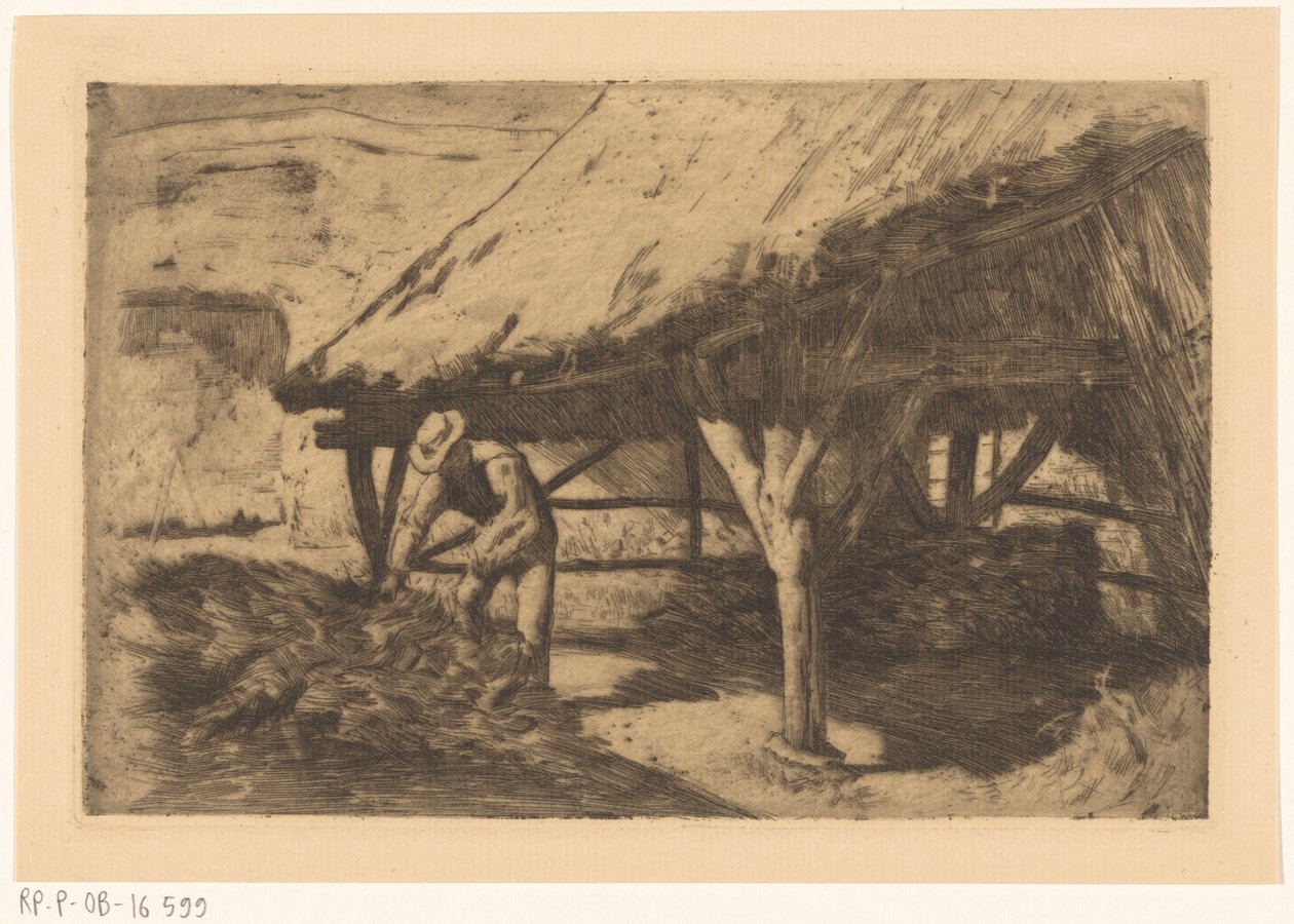 Gård med hölada (originaltitel) av Antoon Derkinderen