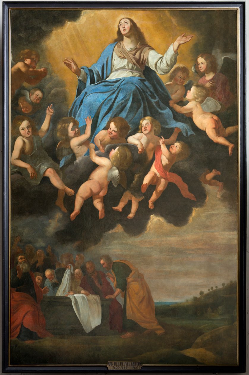 Församlingskyrka (Saint Eligius församlingskyrka). Målning. "Antagande av Maria". Anton van den Heuvel. av Antoon van den Heuvel