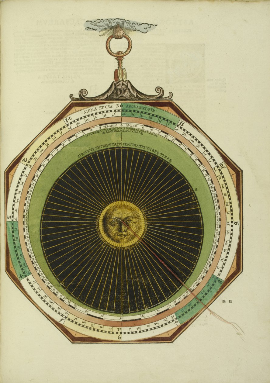 Astronomiska Caesareum, 1540 av Apian
