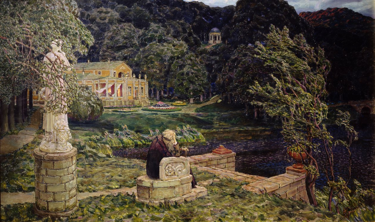 I den gamla parken. Allt i det förflutna, 1926 av Apollinari Mikhailovich Vasnetsov