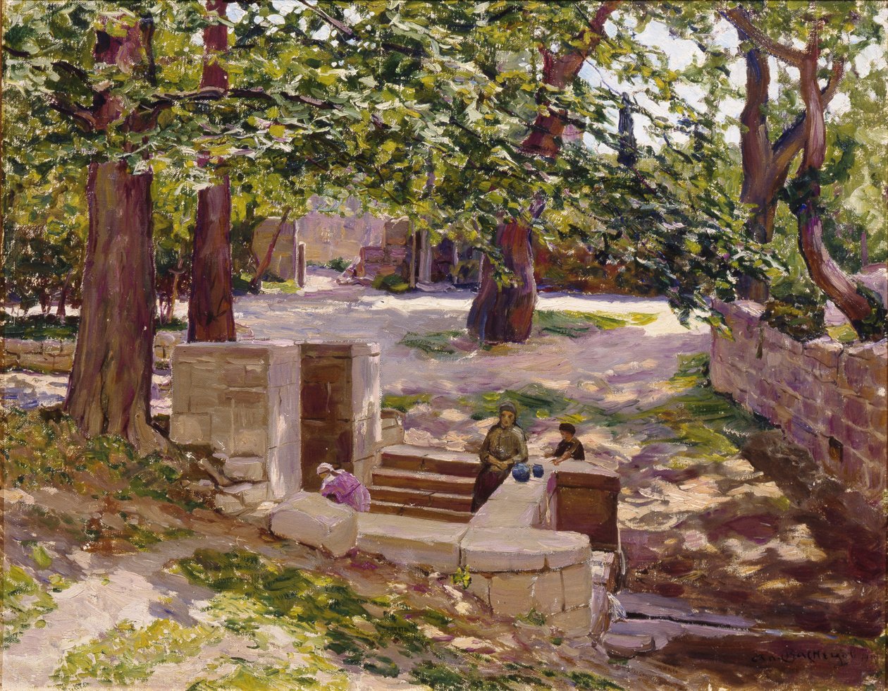 Fontänen i Bahçesaray, 1925 av Apollinari Mikhailovich Vasnetsov