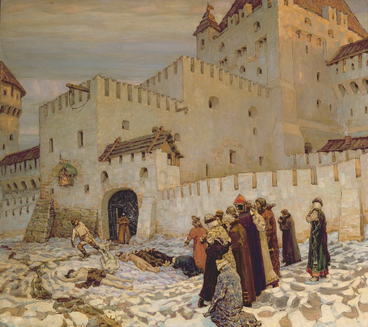 The Killing Ground (Rekonstruktion av Gamla Moskva) av Apollinari Mikhailovich Vasnetsov