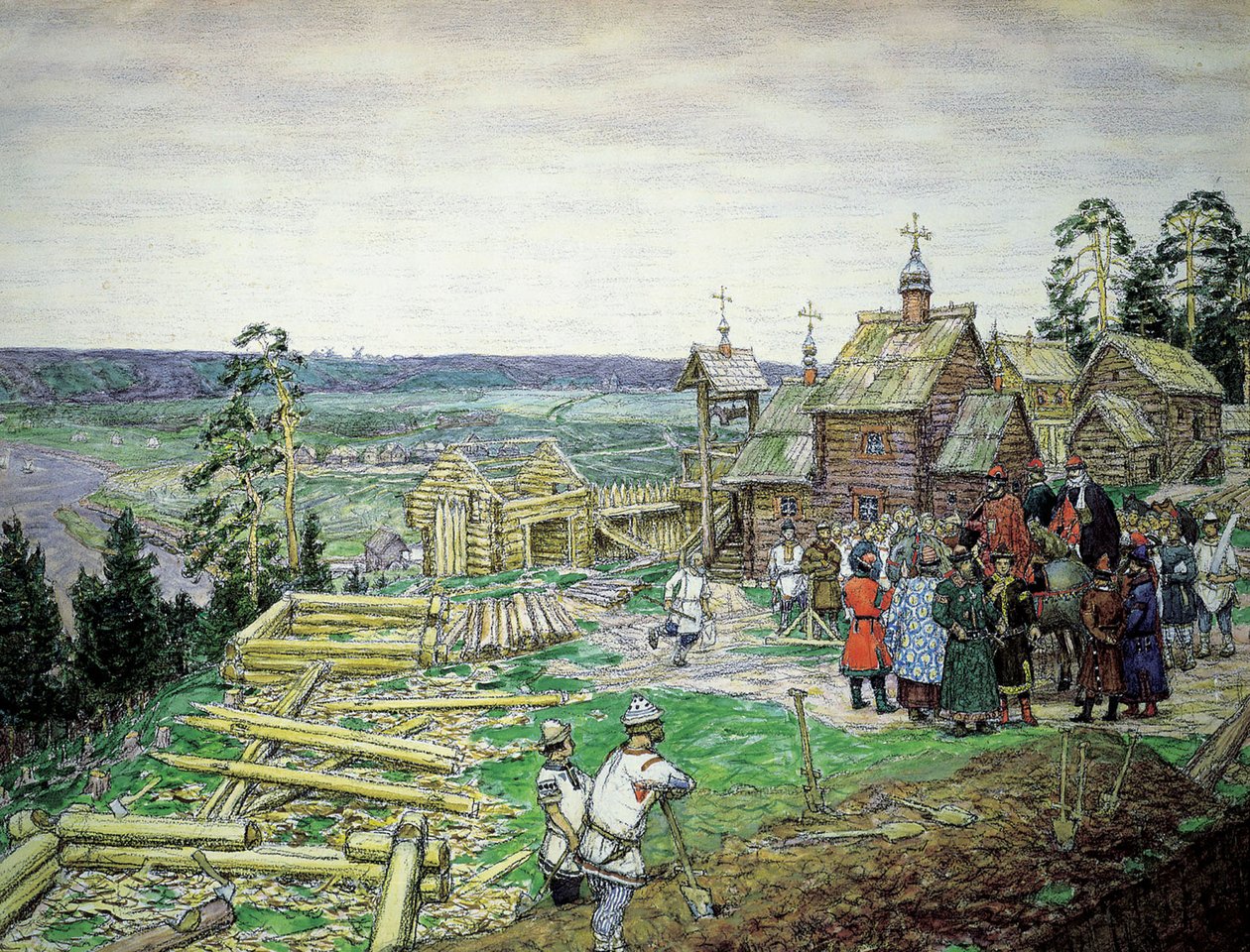 Grundandet av Moskva Kreml, 1156