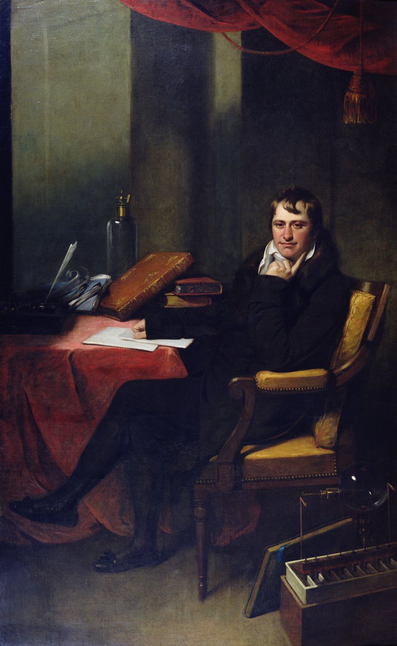 Porträtt av Humphry Davy (1778-1829) av Archer James Oliver