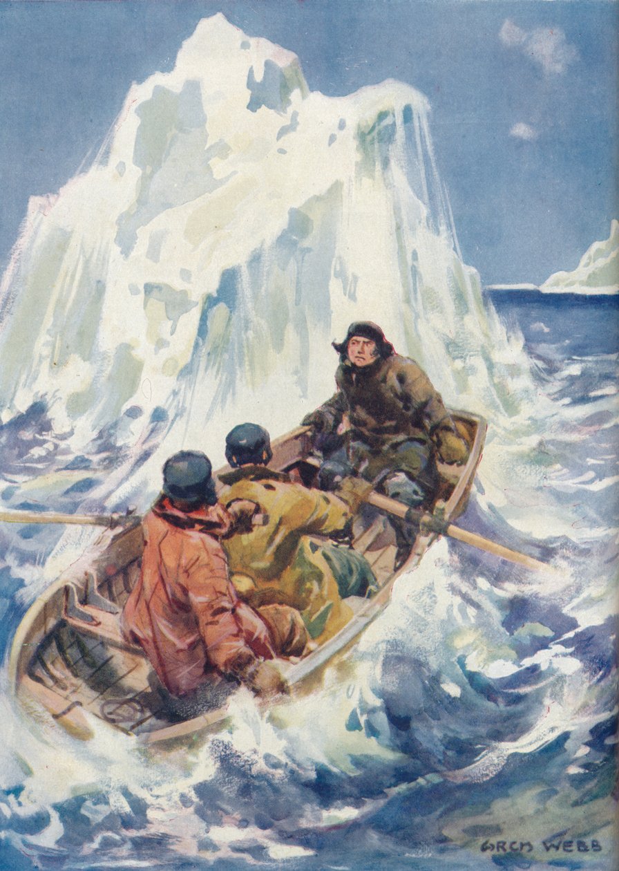 "Högt äventyr i de arktiska regionerna", c1925 av Archibald Bertram Webb