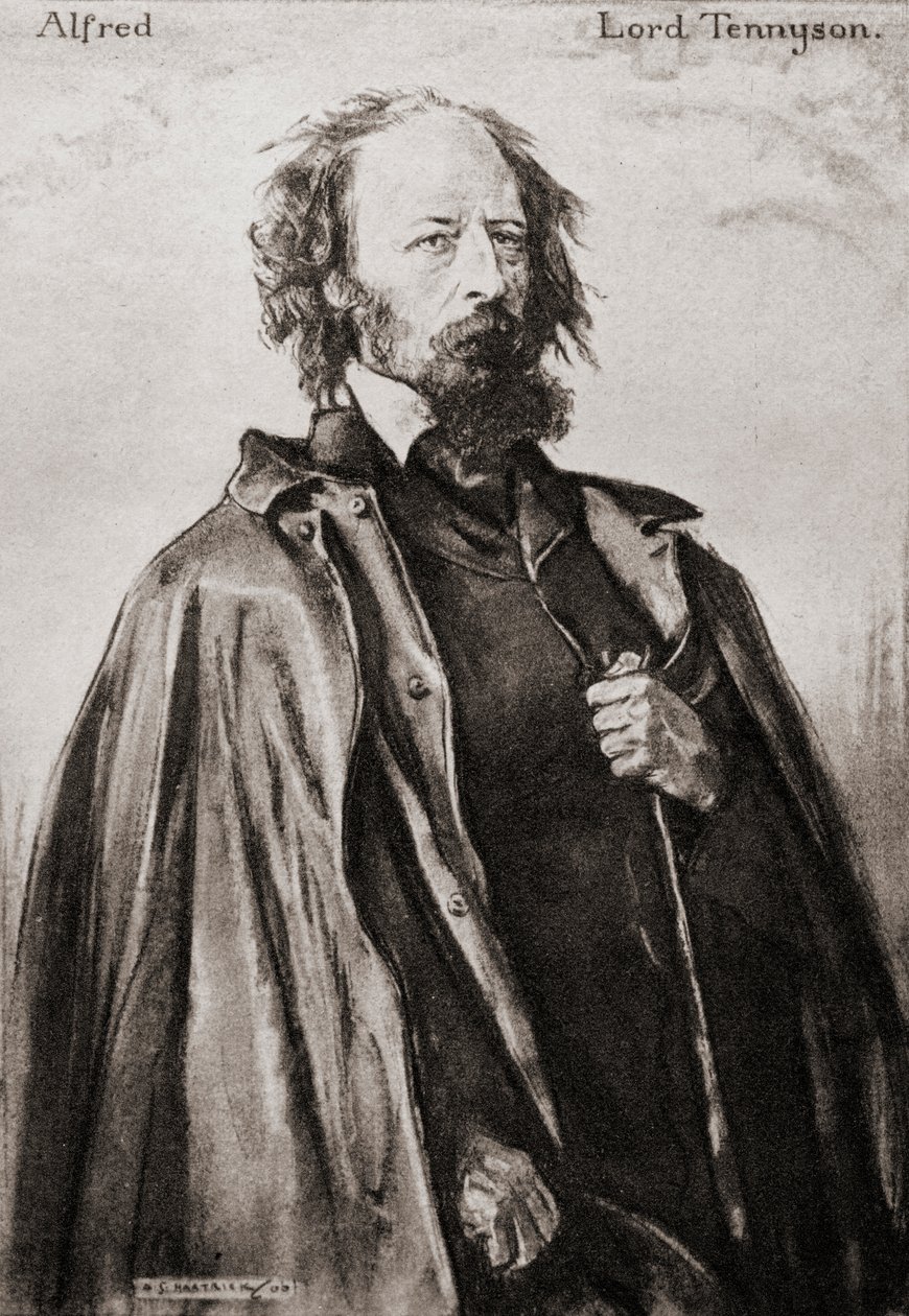 Tennyson (av Aldworth och Freshwater) Alfred Tennyson av Archibald Standish Hartrick