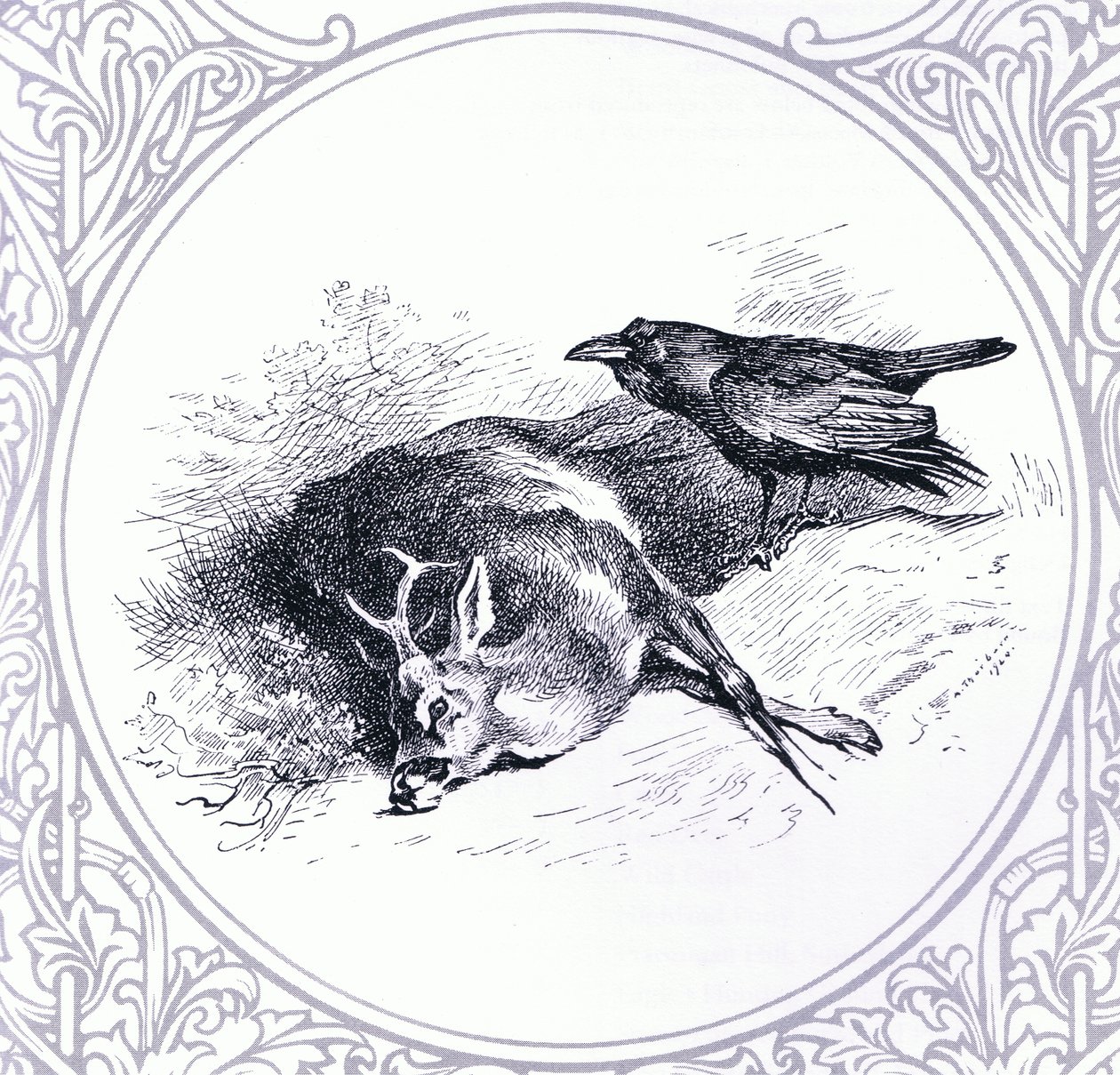 Deer and Raven, pub. av Book Club Associates av Archibald Thorburn