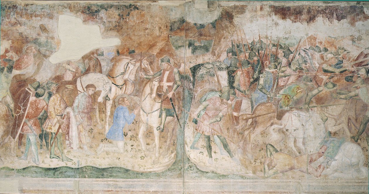 Konvertering av Saint Ephysius, c.1390 av Aretino Luca Spinello or Spinelli