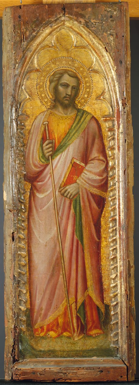 Ett heligt, möjligen Jakob den större, 1384-85. av Aretino Luca Spinello or Spinelli