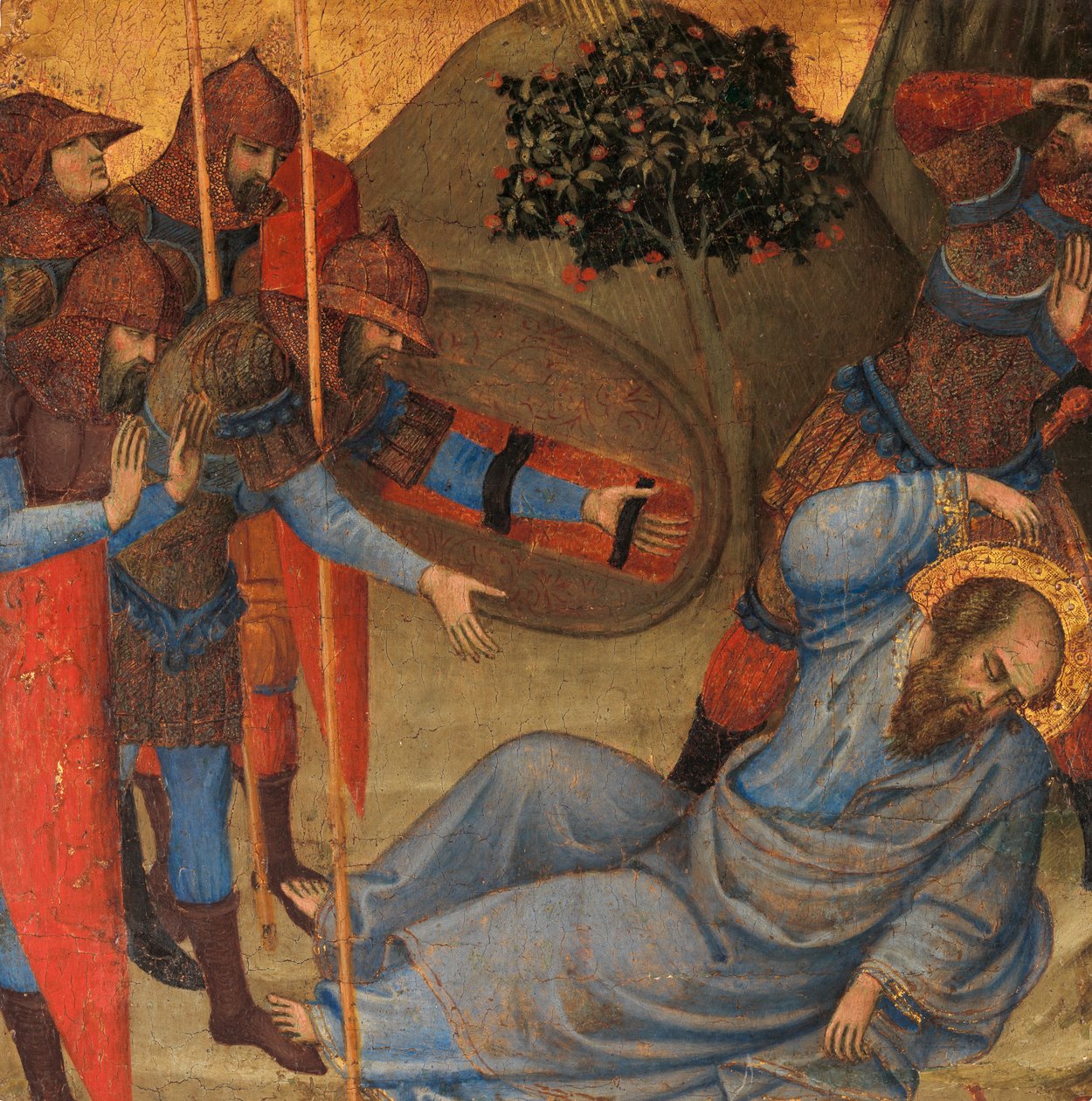 Sankt Paulus omvändelse, ca. 1391-92. av Aretino Luca Spinello or Spinelli