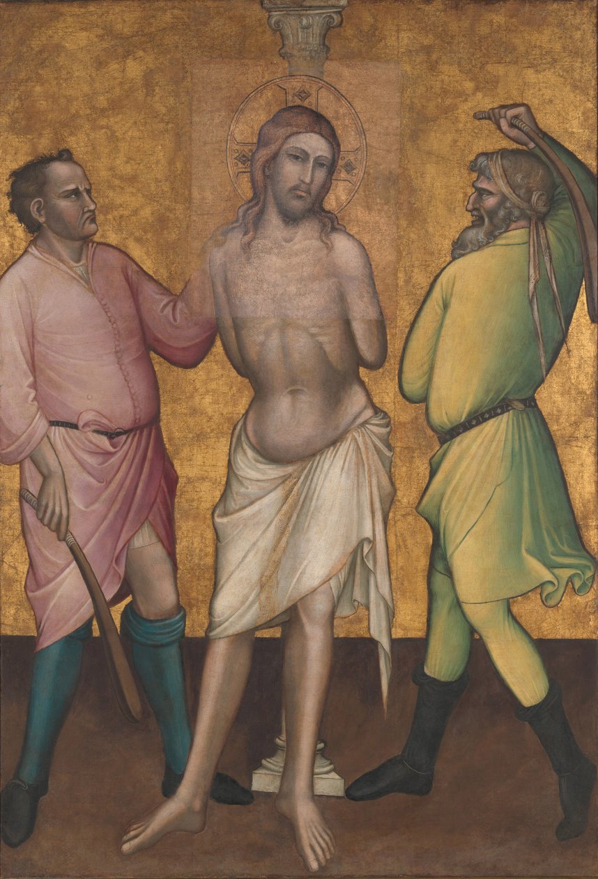 The flagellation, c.1395-1400 av Aretino Luca Spinello or Spinelli