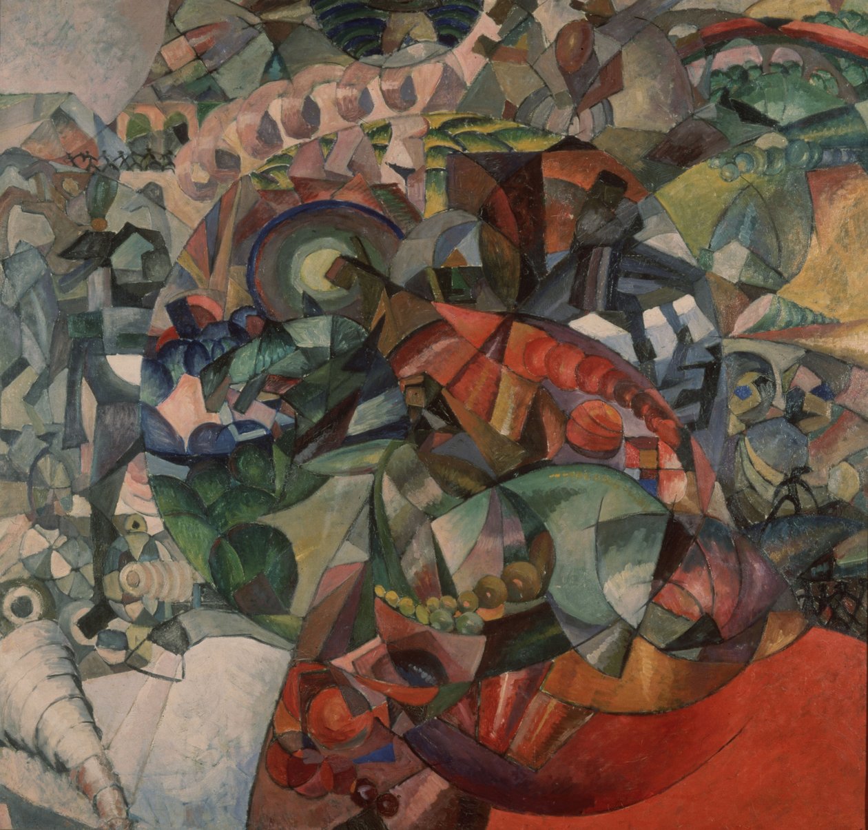 Allegori om det fosterländska kriget 1812, 1912 av Aristarkh Vasilievic Lentulov