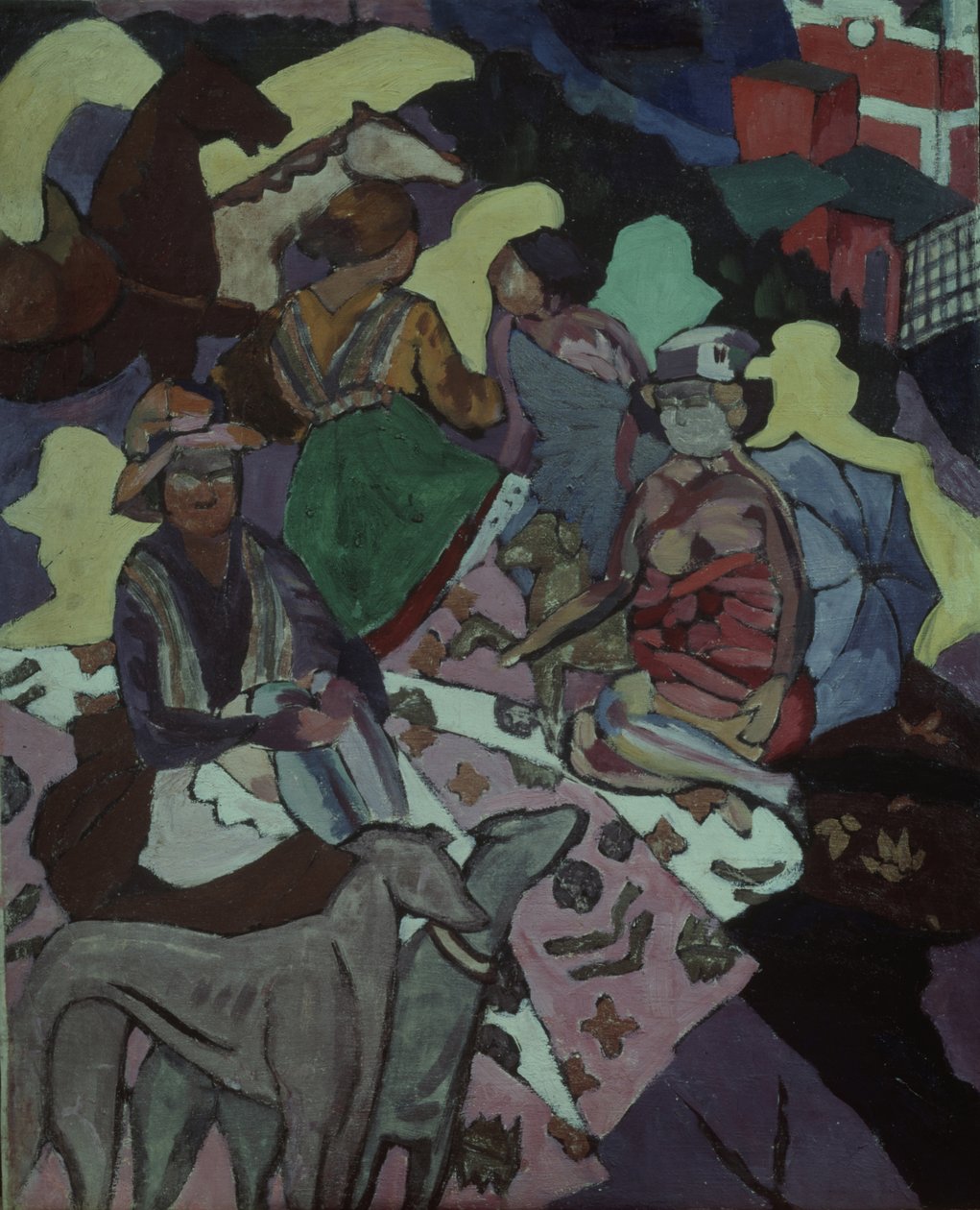 Vid havet, 1915-1916 av Aristarkh Vasilievic Lentulov