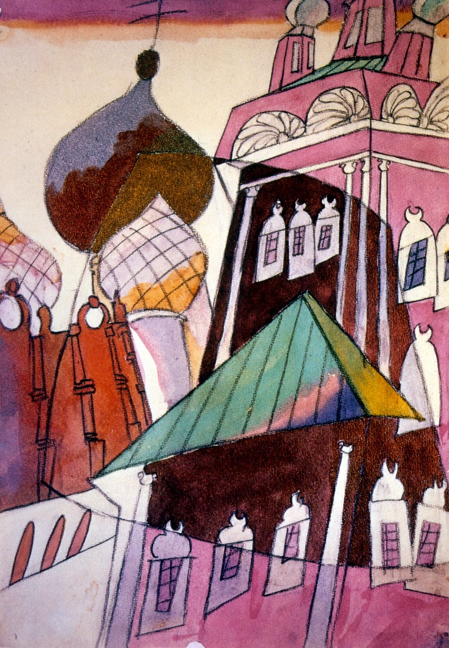 Novodevichy-klostret, även känt som Bogoroditse-Smolensky-klostret av Aristarkh Vasilievic Lentulov