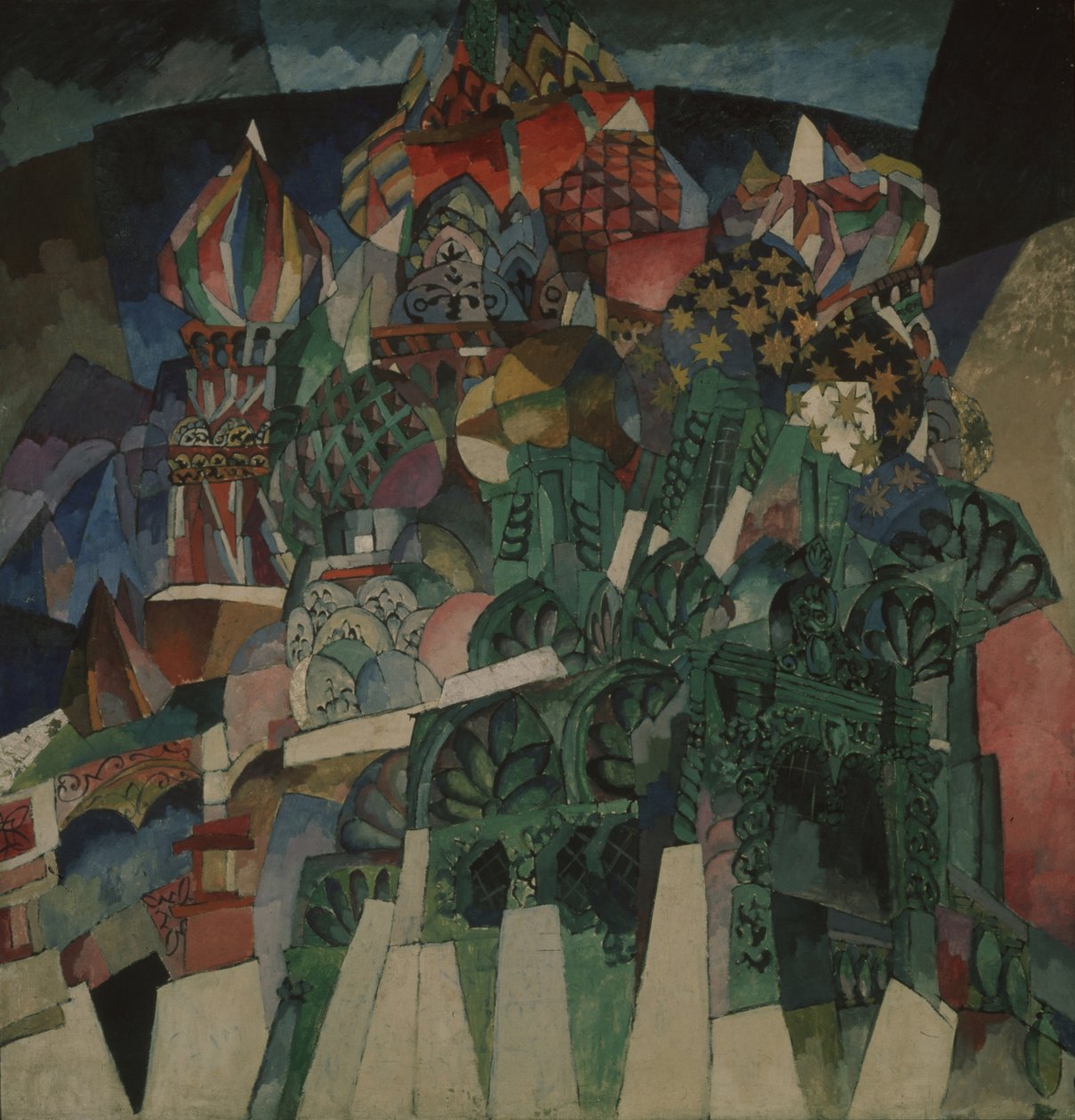 Basililikatedralen, 1913 av Aristarkh Vasilievic Lentulov