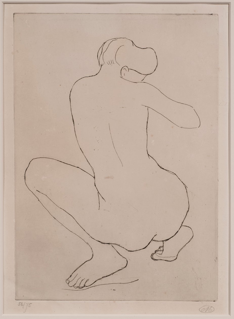 Hukande kvinna av Aristide Maillol