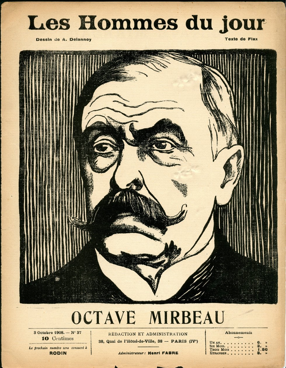 Omslag till "" The Men of the Day "", Satirical in B & W av Aristide Delannoy