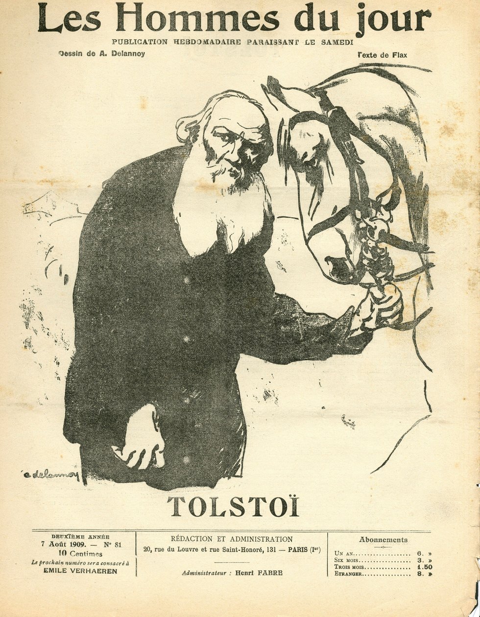 Omslag till "" Men of the Day", Satirical in N & B av Aristide Delannoy