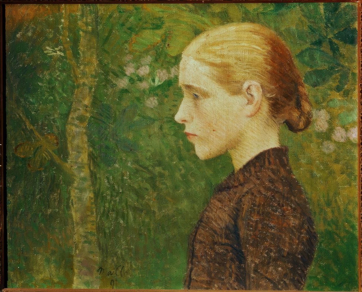 Aristide Maillol / Portrait Bust of a Peasant Girl’, 1891, Olja på duk, 46 × 55 cm av Aristide Maillol