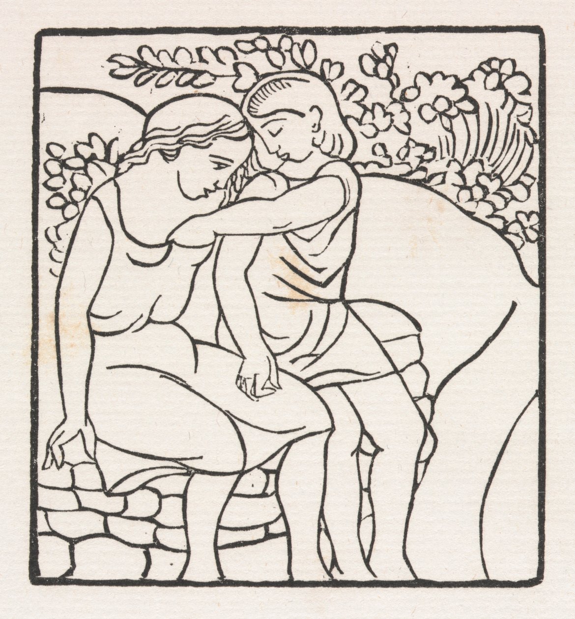 Daphnis och Chloe: Daphnis och Chloe på lek av Aristide Maillol