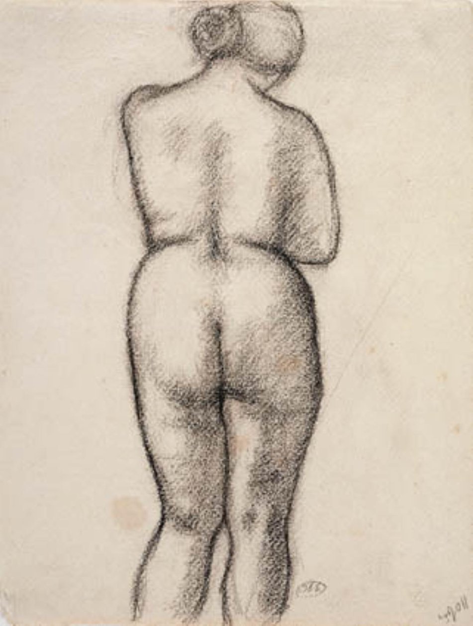 Kvinnlig modell, sedd bakifrån av Aristide Maillol