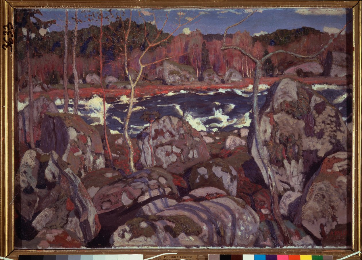 Vår i Finland. Målning av Arkadi (Arkady) Alexandrovich Rylov (1870-1939), olja på duk av Arkadij Aleksandrovic Rylov