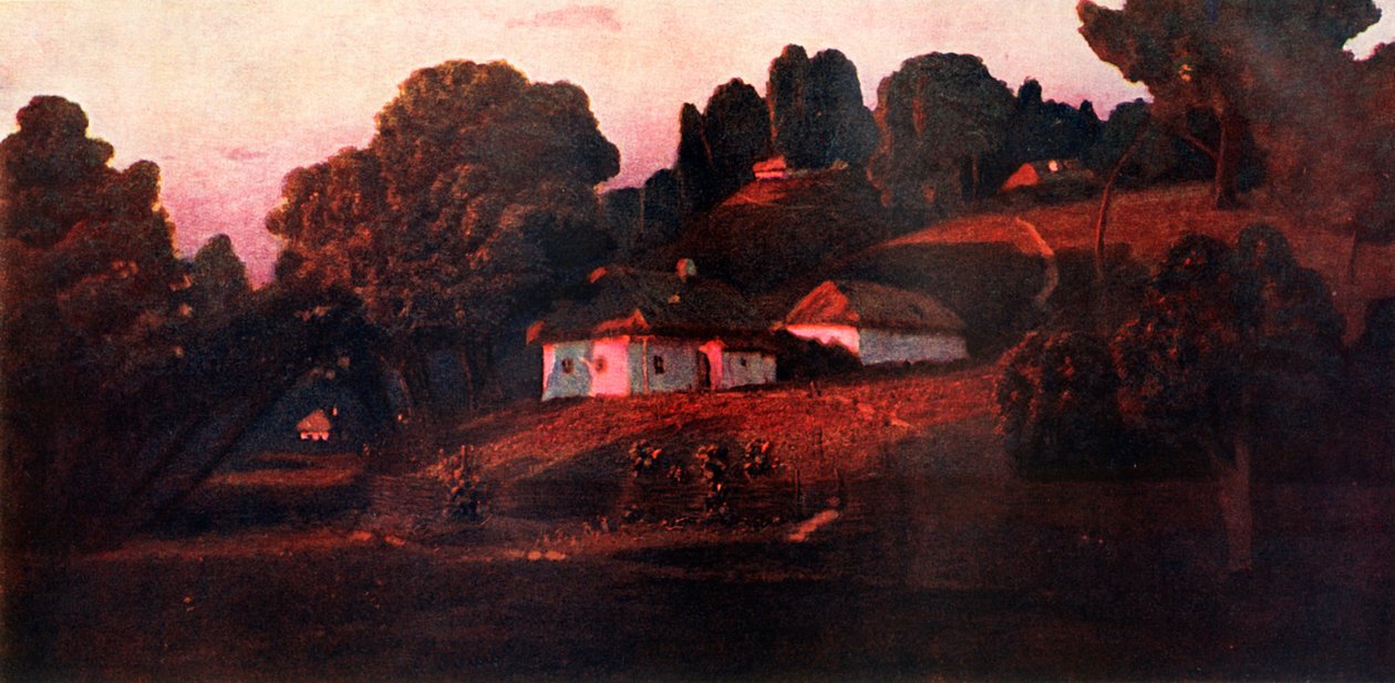 En kväll i Ukraina, 1901, 1939. av Arkhip Ivanovich Kuindzhi