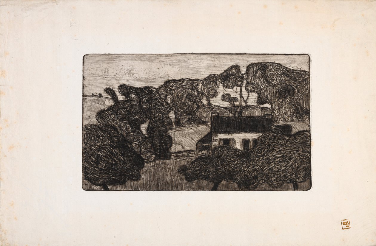 Ferme entourée dArbres (Farm surrounded by Trees) av Armand Séguin