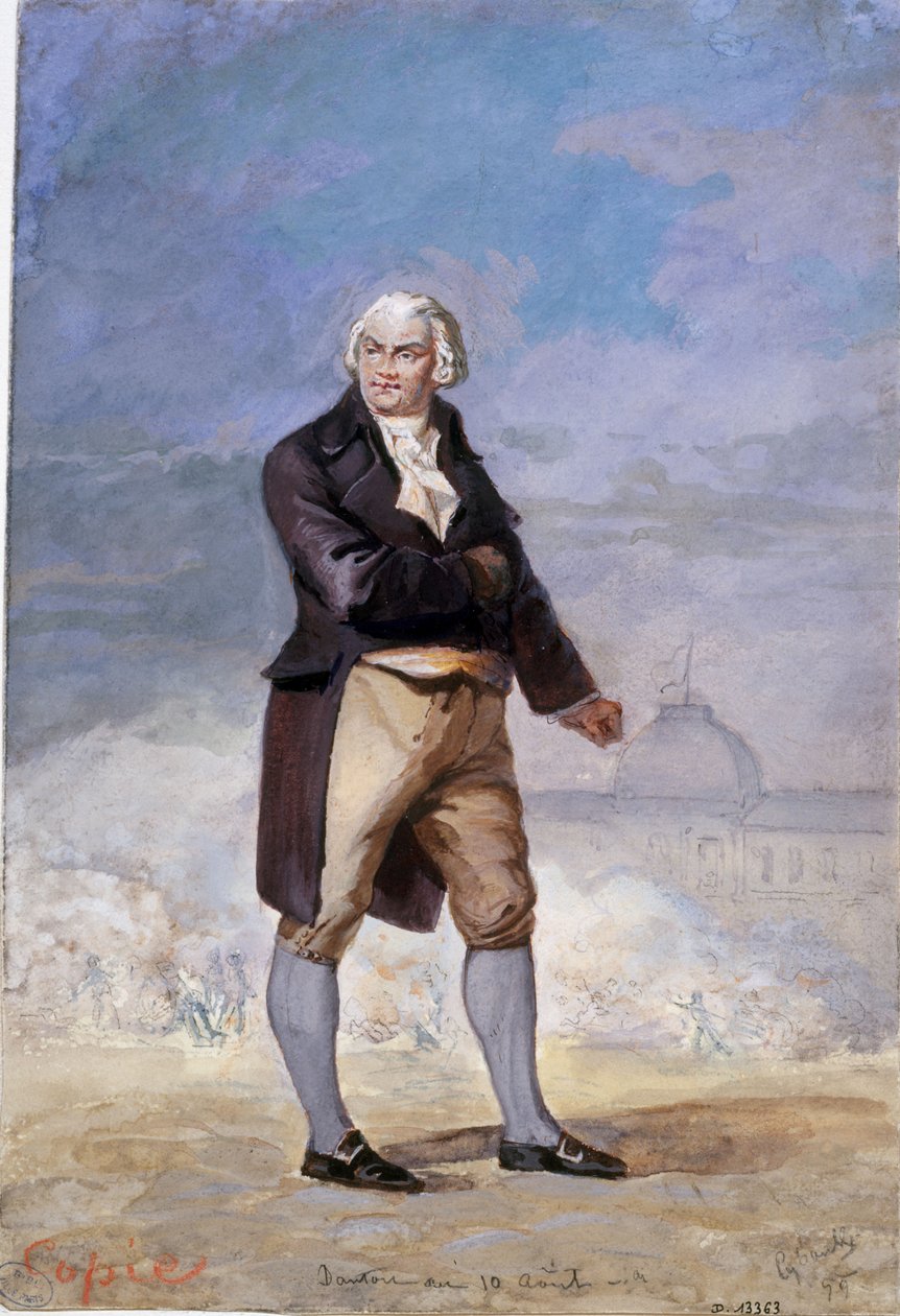 Porträtt av Georges Jacques Danton 1759-1794, 1879. av Armand Cyboule