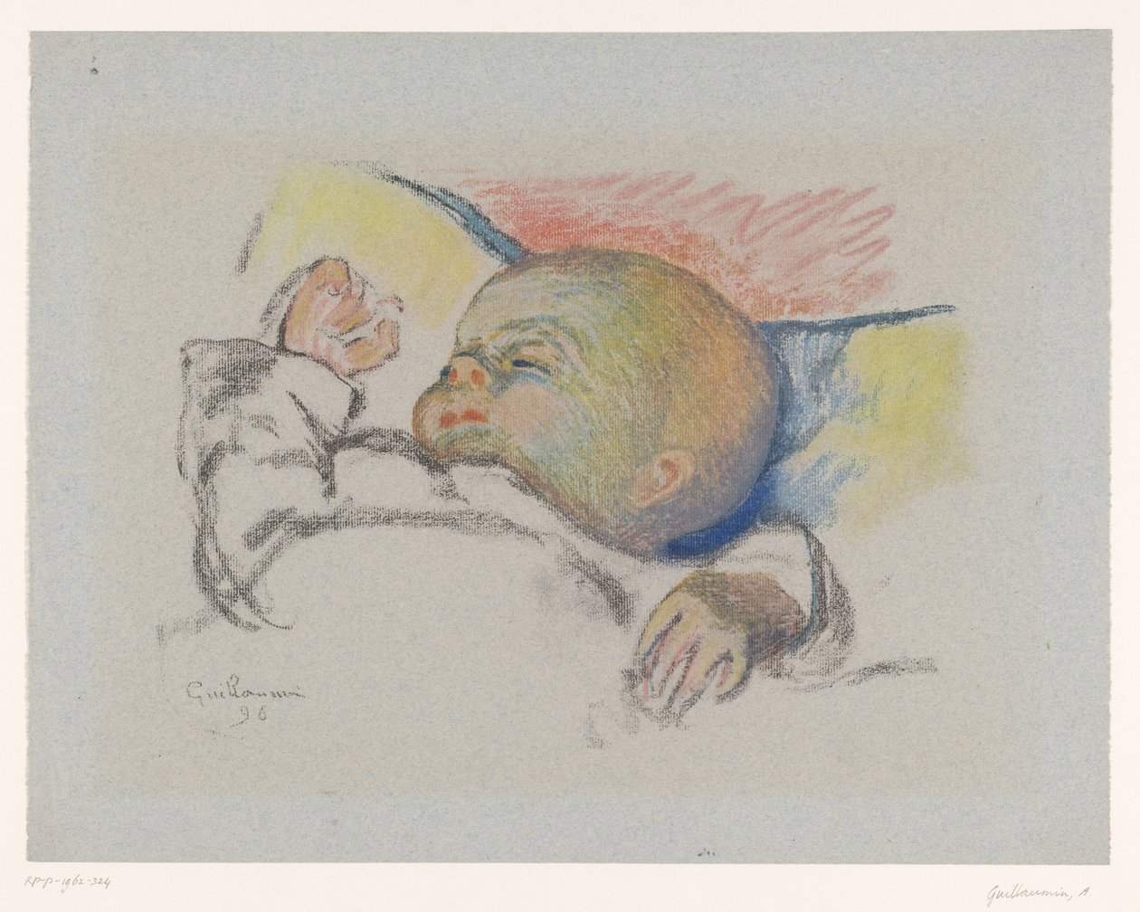 sovande bebis av Armand Guillaumin