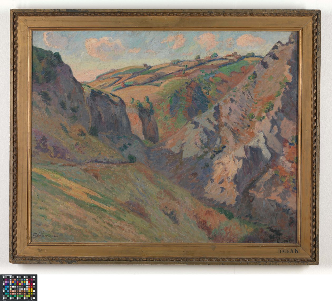 Grottorna i Prunal nära Pontgibaud (Auvergne) av Armand Guillaumin