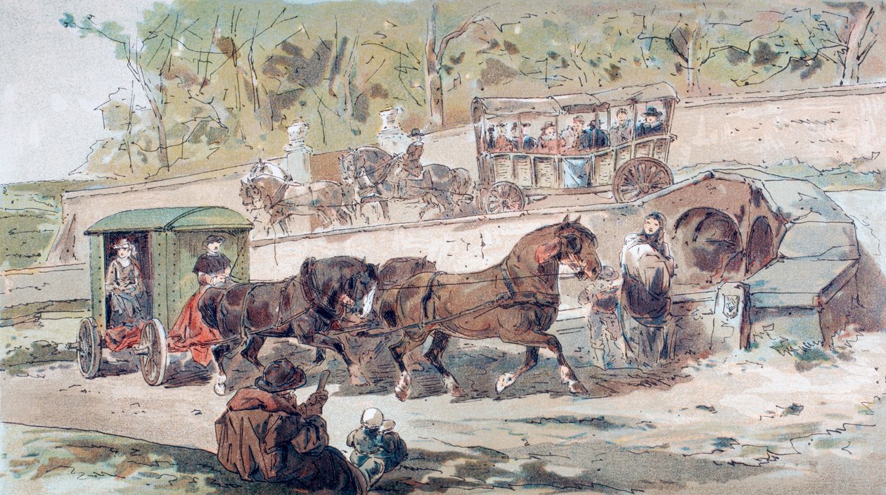 Transportscen från 1600-talet av Armand Jean Heins