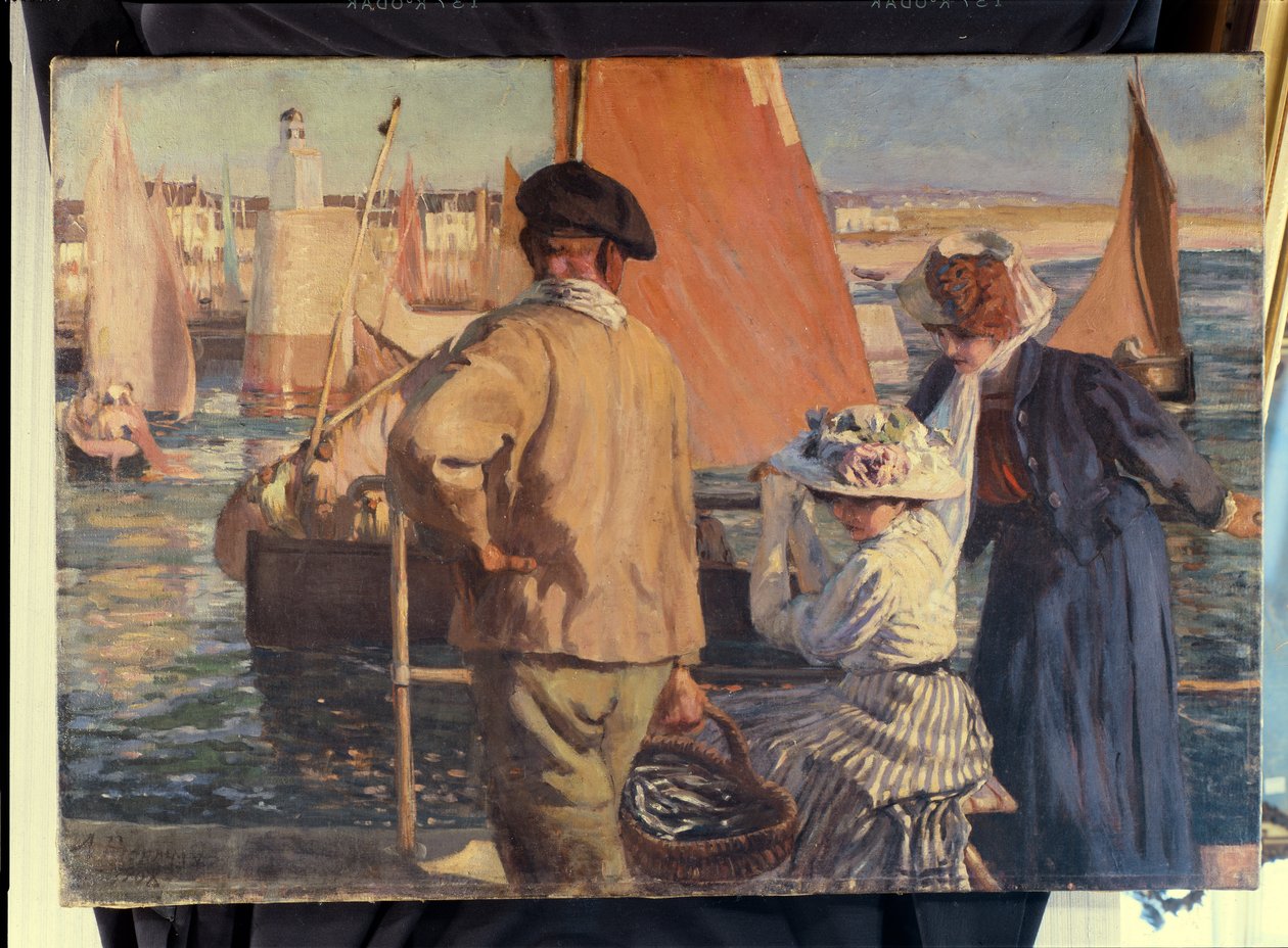 Hamnen i Nantes av Armand Joseph Bonamy