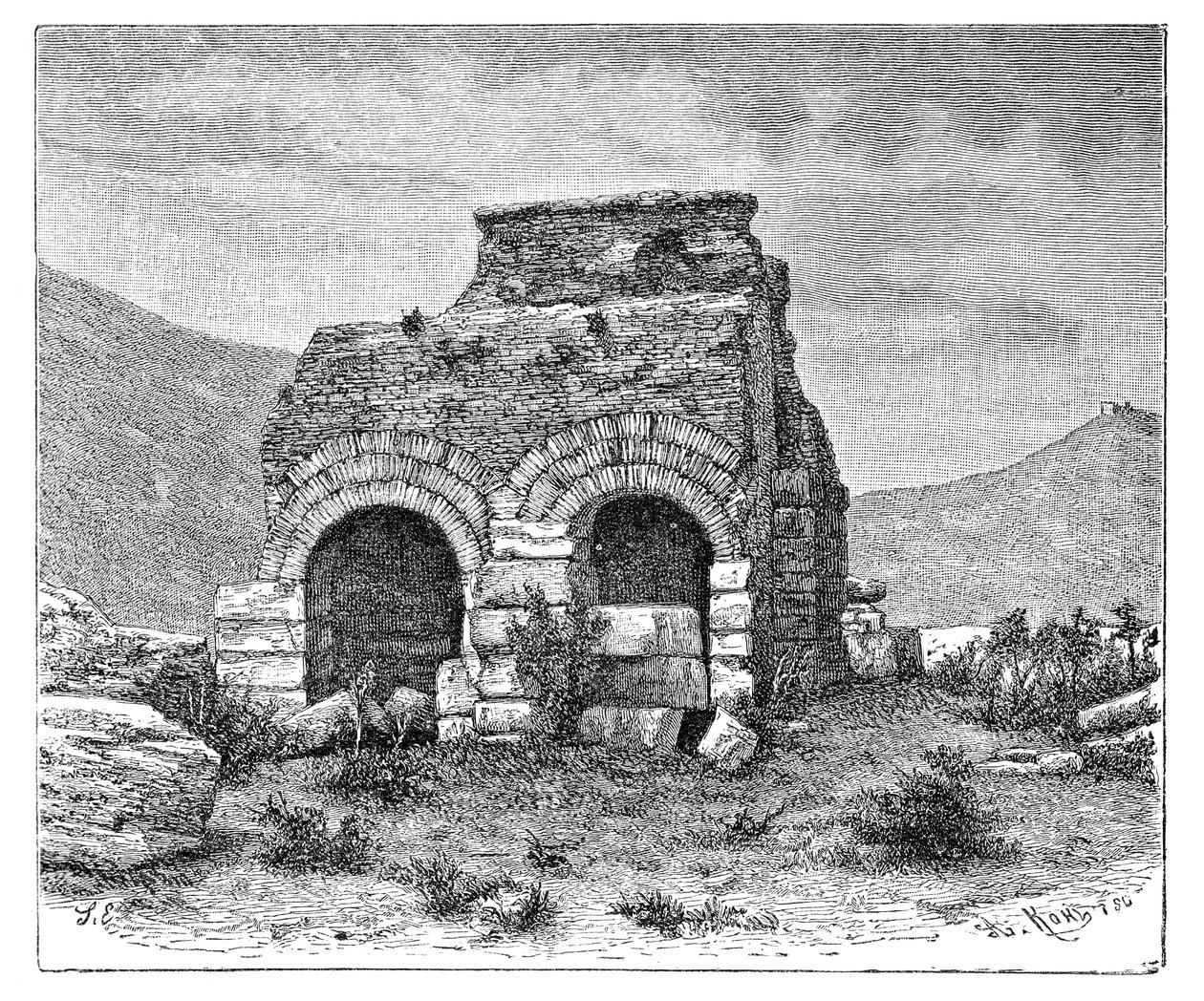 St Pauls fängelse, Efesos, Turkiet, 1895. av Armand Kohl