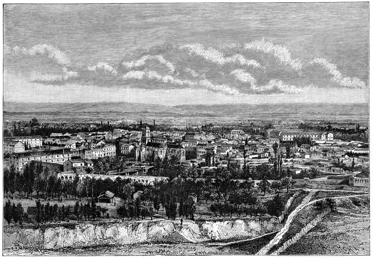 Utsikt över Blida, Algeriet, c1890 av Armand Kohl