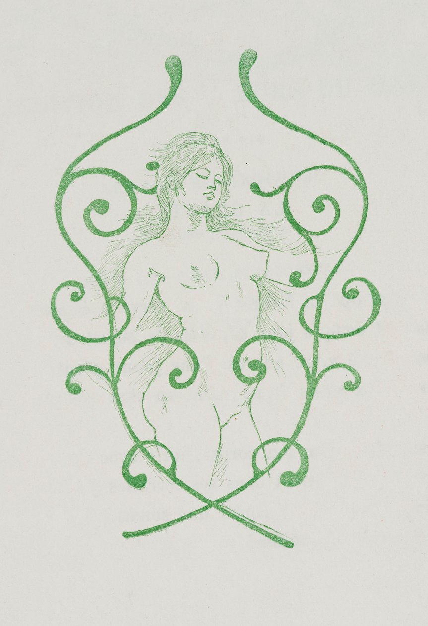 Holländska: Avslutningsvinjett för Charles Baudelaire, Les Fleurs du Mal av Armand Rassenfosse