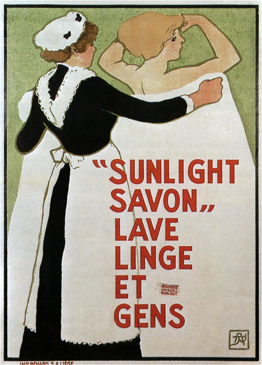 Sunlight Savon, 1910 av Armand Rassenfosse
