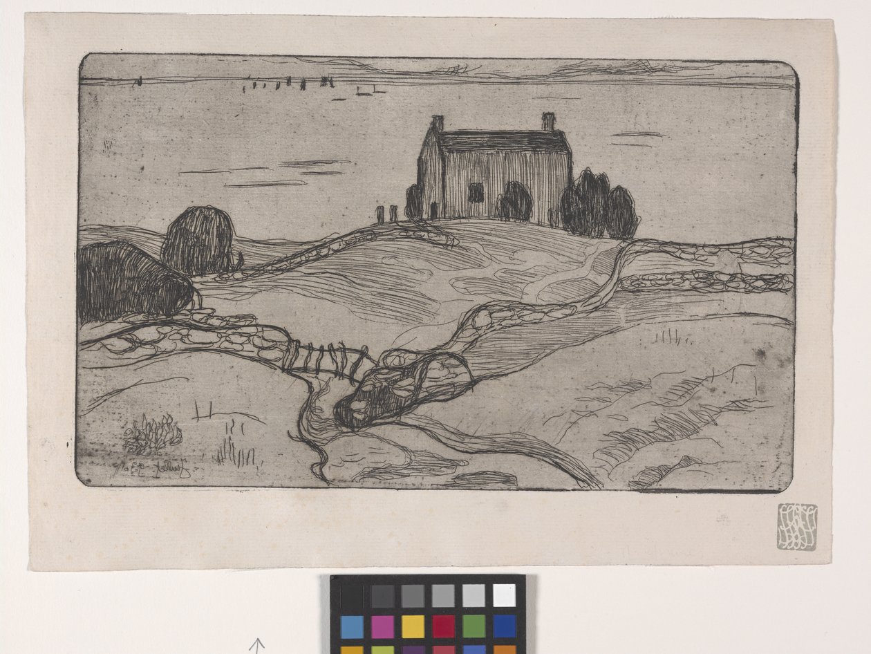 La Maison Du Pendu (Den hängda mannens hus) (etsning) av Armand Séguin