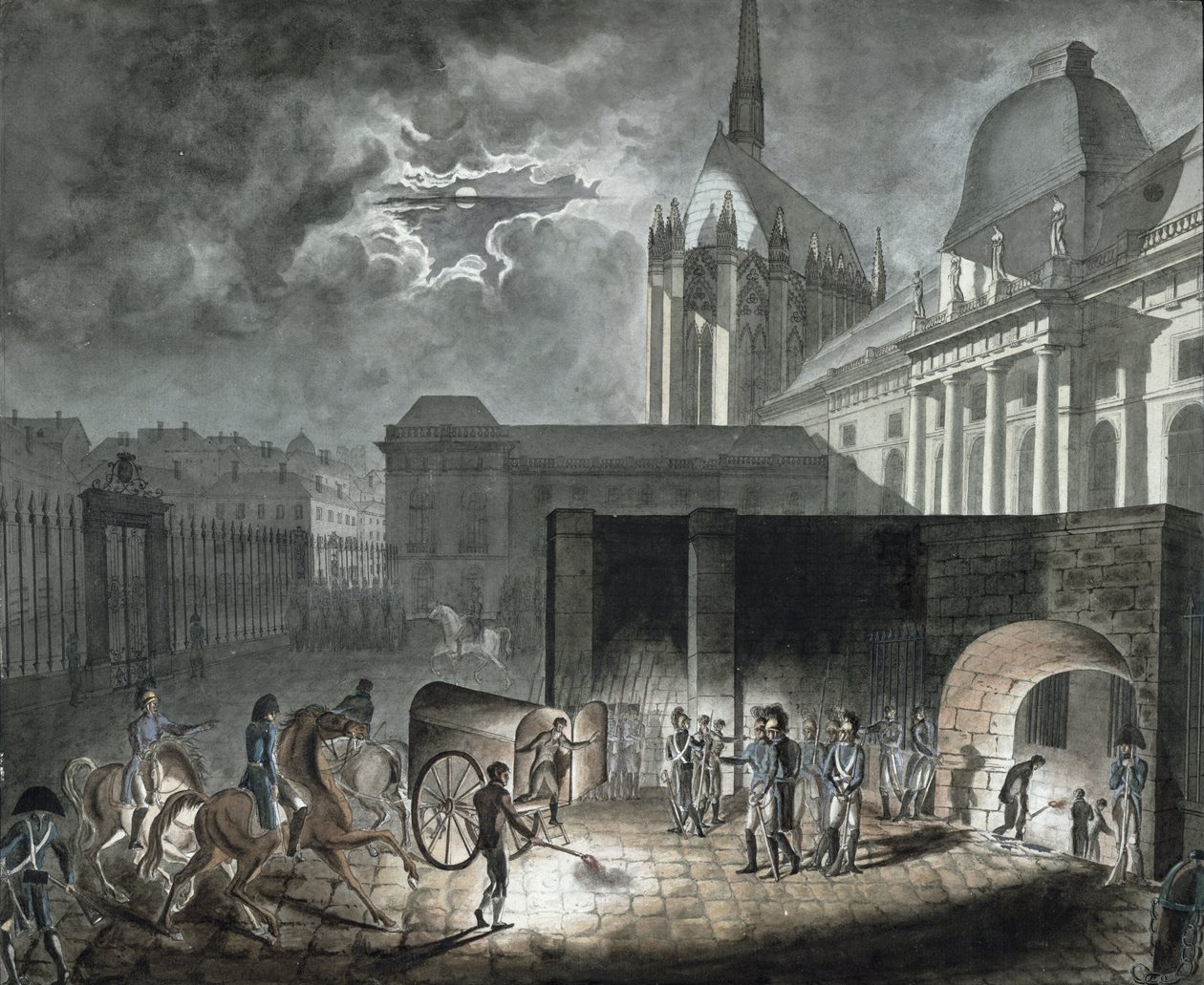 Överföra fångar till Conciergeriet, 26 maj 1804 av Armand de Polignac