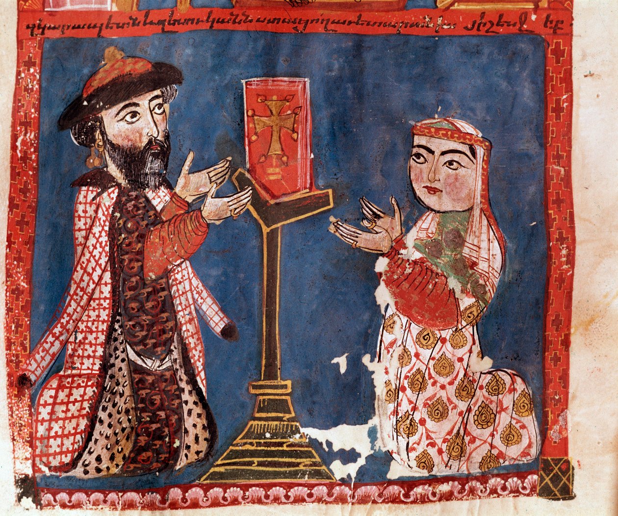 De två donatorerna (miniatyr av Armenian School