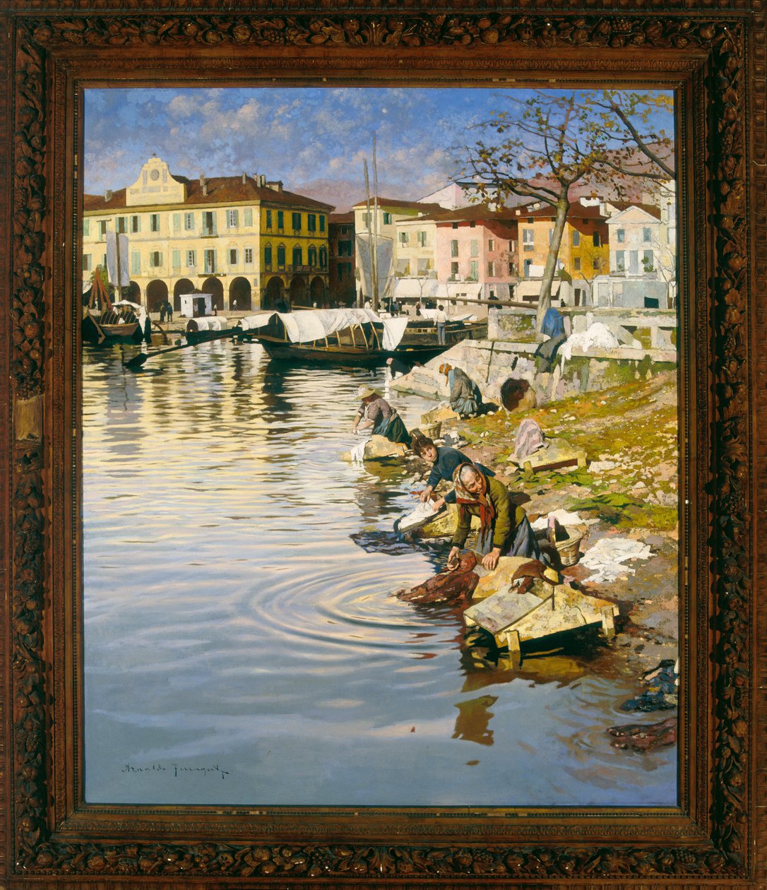 Pallanzas tvättkvinnor, 1892 av Arnaldo Ferraguti