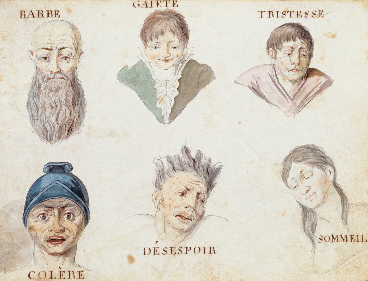 Illustrationer från "A French Alphabet Book of 1814", utgiven av Charles Plante Fine Arts, 1814. av Arnaud de Beauregard