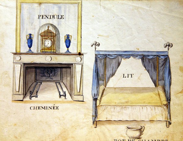 Illustrationer från "A French Alphabet Book of 1814", pub. av Charles Plante Fine Arts av Arnaud de Beauregard